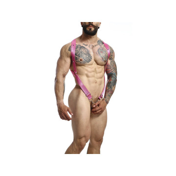 MOB - HARNAIS CROISÉ DANS LE DOS DNGEON ROSE TAILLE UNIQUE - Harnais…