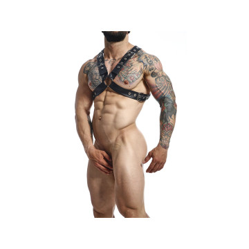 MOB - DNGEON BLACK CHAIN HARNESS ONE SIZE X - Men's Harnesses