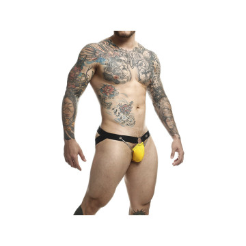 MOB - DNGEON JOCKSTRAP GIALLO CON CATENE TAGLIA UNICA - Sospensori