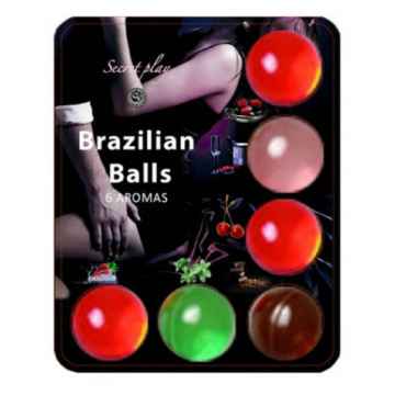 SECRETPLAY - BRAZILLIAN BALLS LUBRICANT HOT BALLS 6 UNITS