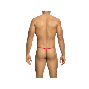 MOB - STRING TRANSPARENT EN FORME DE T ROUGE TAILLE S/M - /product_mo…