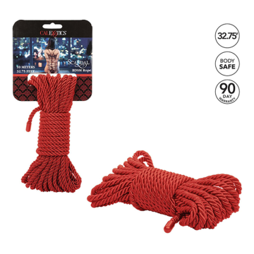 CALEXOTICS - SCANDAL CUERDA BDSM ROJA 10 M