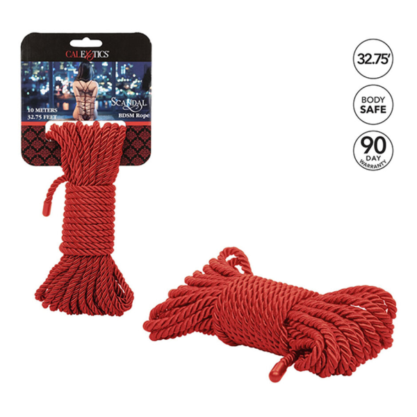 CALEXOTICS - SCANDAL CUERDA BDSM ROJA 10 M