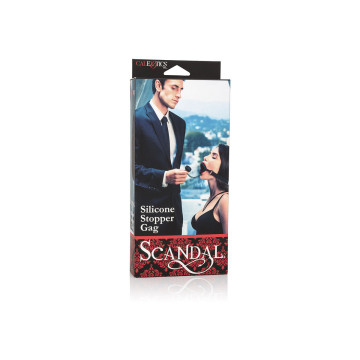 Calexotics - Scandal Bâillon Avec Plug En Silicone Noir | Vybes.it