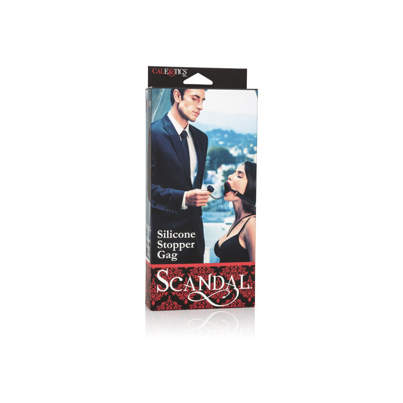 Calexotics - Scandal Bâillon Avec Plug En Silicone Noir | Vybes.it
