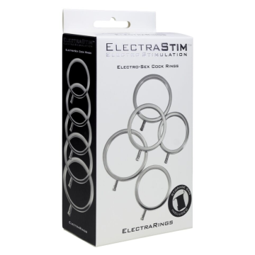 ELECTRASTIM - ELECTRARINGS ANILLOS METÁLICOS PARA EL PENE PACK 5