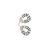 TOYJOY - FURRY FUN CUFFS BONDAGE ZEBRA - Handcuffs | Vybes.it