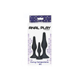Toyjoy - Anal Play Curvy Companions Anal Plug 3 Stück Schwarz |