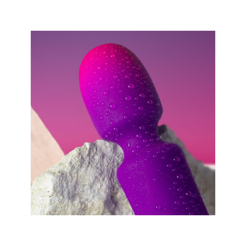 Rocks - Off - Glo - Girl Vibrador Wand Mini Morado | Vybes.it