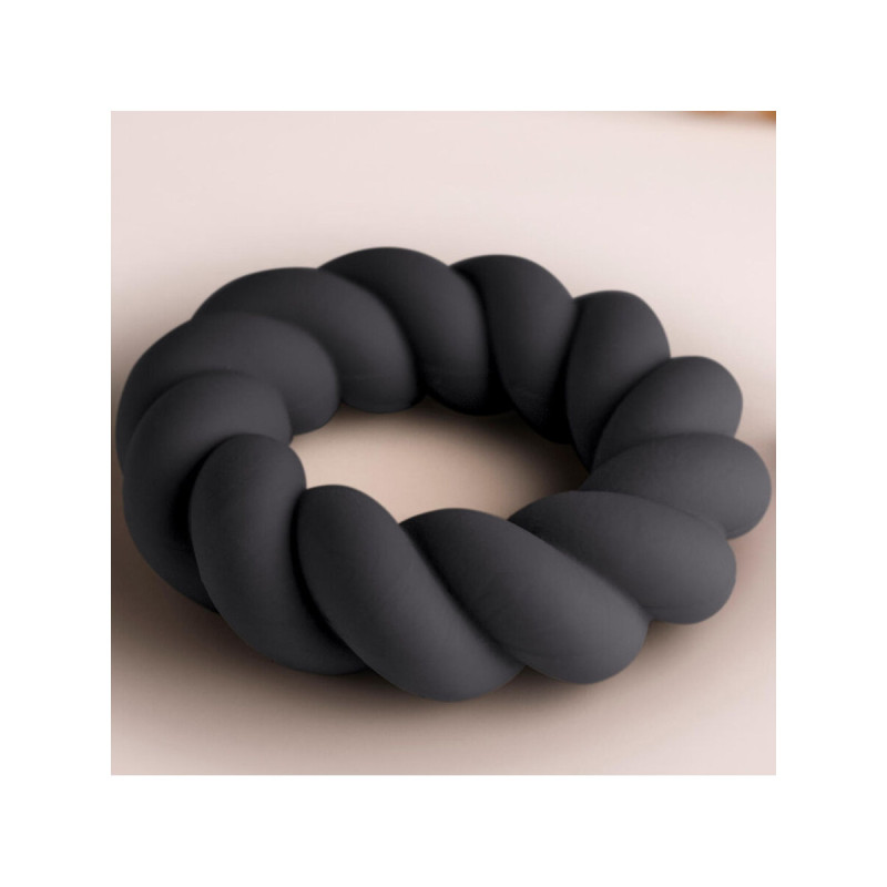 ROCKS-OFF - TWIST BLACK SILICONE MASTURBATOR RING - Cockrings without…