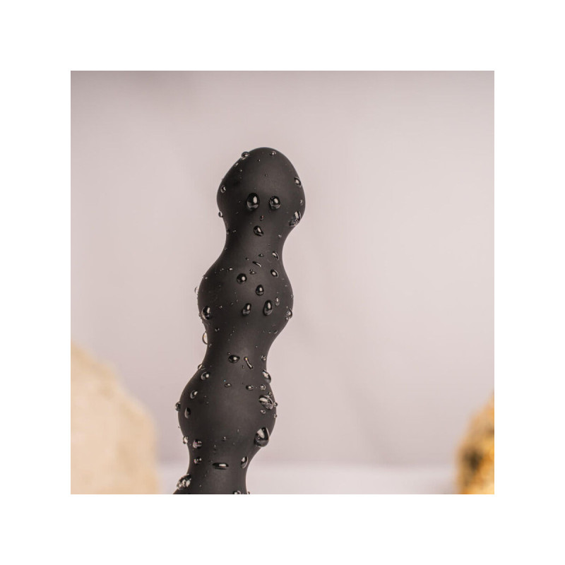 Rocks - Off - Petite Sensations Pearls Plug Anal Vibrador Negro |