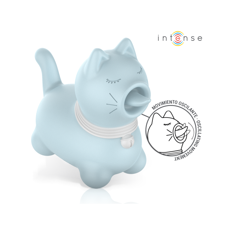 Intense - Stimulateur Duchesse Avec Langue Rotative 360º Bleu |