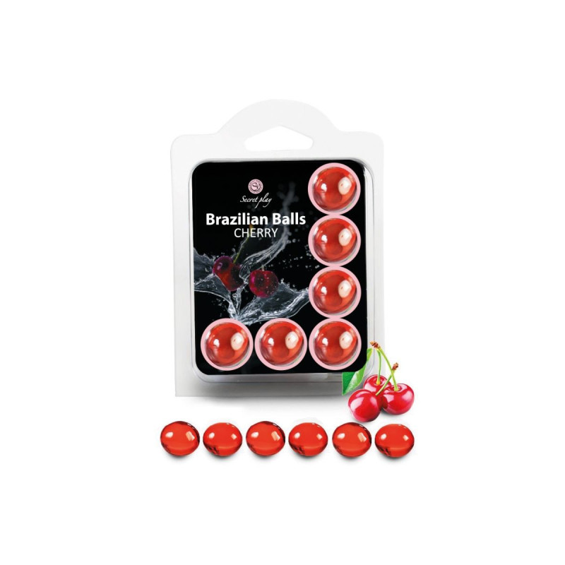 SECRETPLAY Set de 6 Billes Bresiliennes Cerise : accessoire intime | Vybes.it