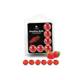 SECRETPLAY COSMETIC Secretplay Set 6 Palline Brasiliane Fragola : accessoire intime | Vybes.it