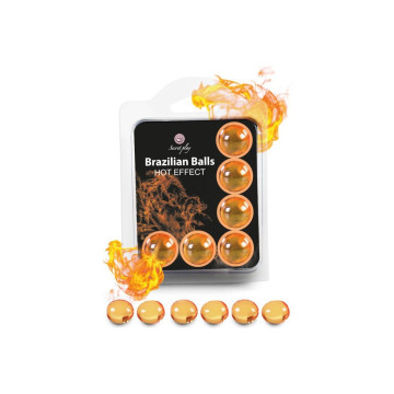 SECRETPLAY COSMETIC Secretplay Set 6 Palline Brasiliane Effetto Calore | Vybes.it