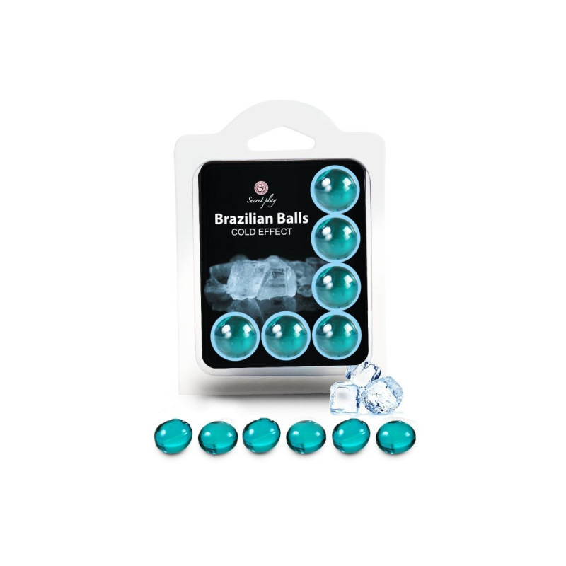 SECRETPLAY COSMETIC Secretplay Set 6 Palline Brasiliane Effetto Freddo : accessoire intime | Vybes.it