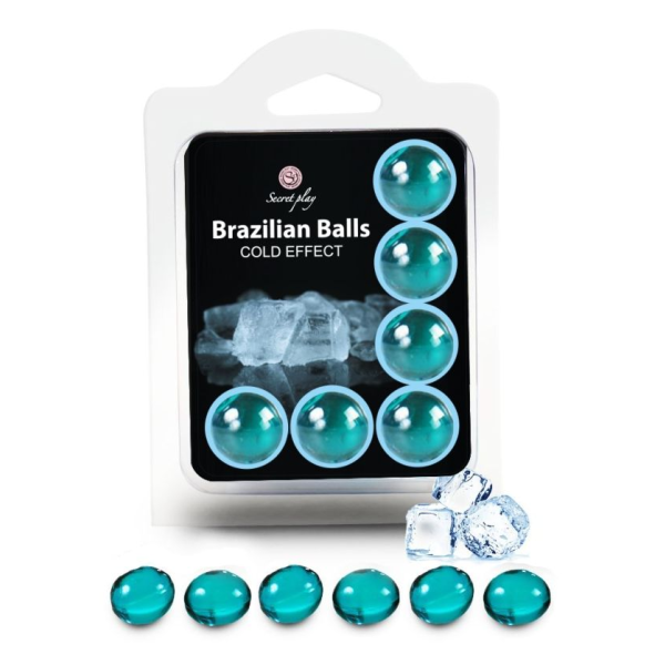 SECRETPLAY - SET 6 BRAZILIAN BALLS COLD EFFECT