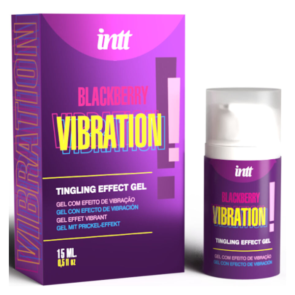 INTT RELEASES - GEL VIBRADOR LÍQUIDO SABOR MORA 15 ML