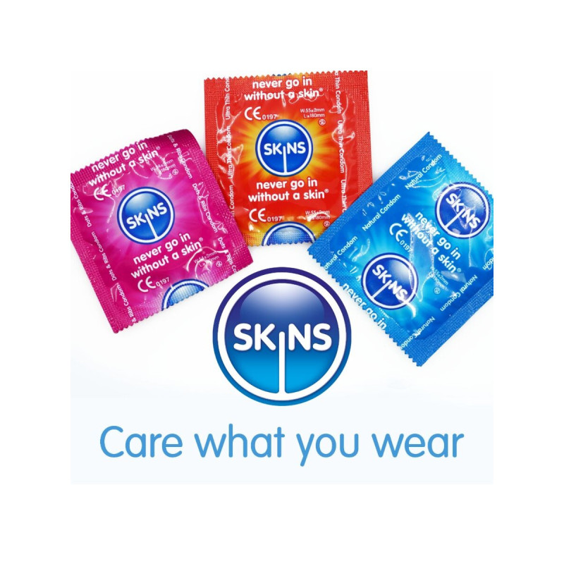SKINS - PACK DE 8 PRÉSERVATIFS PREMIUM ASSORTIS - Toutes les tailles…