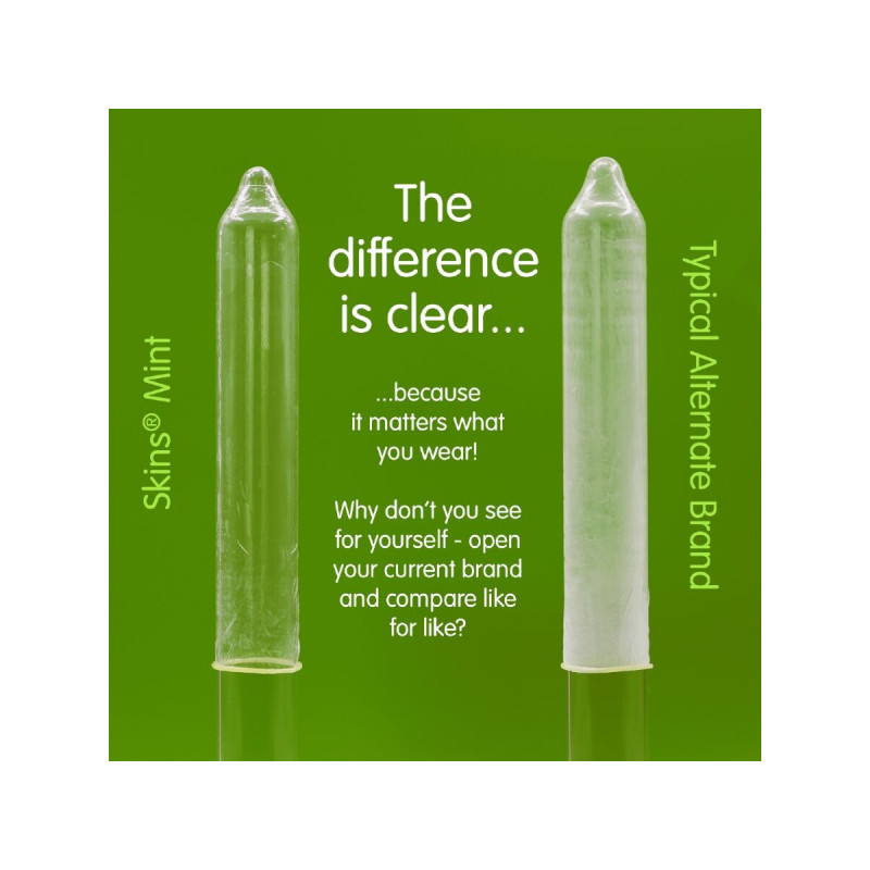 SKINS - MINT PREMIUM KONDOME PACKUNG 8 - Aromen | Vybes.it