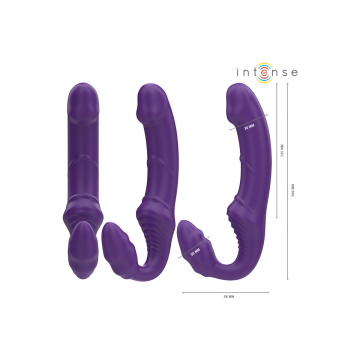Intense - Jill Vibrador Doble 20 Cm Violeta Control Remoto |