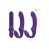 Intense - Jill Vibrador Doble 20 Cm Violeta Control Remoto |