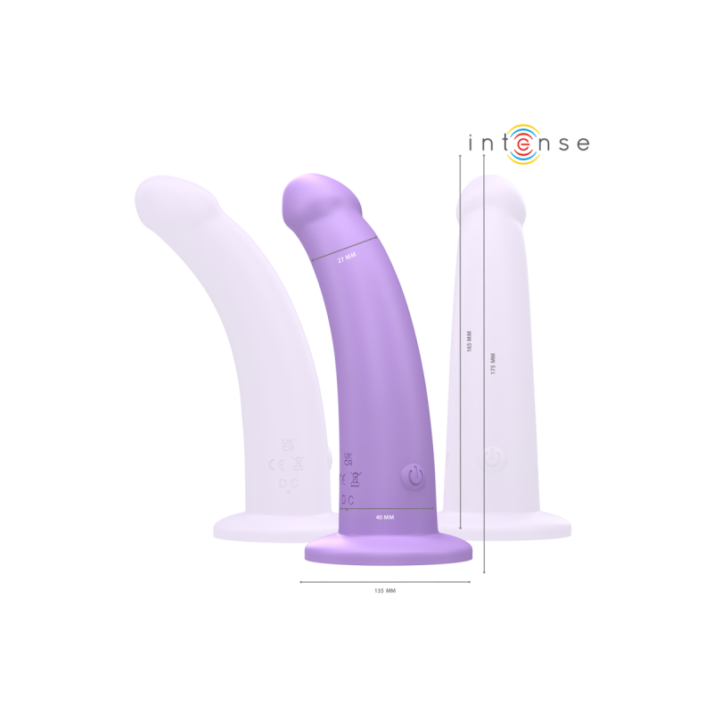 Intense - Eddie Vibrador 17,5 Cm 10 Vibraciones Morado Control
