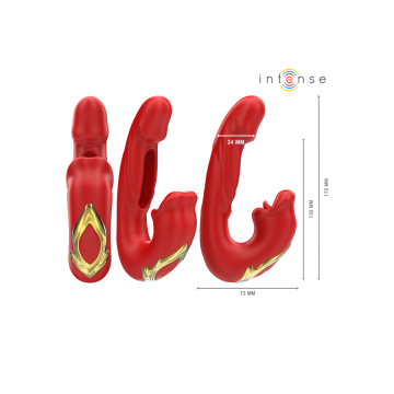 Intense - Nathy Vibrador Doble Con Boca Estimuladora Multifunción