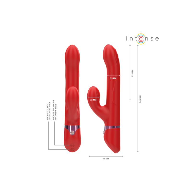Intense - Lele Vibrador Multifunción Rotatorio & Oscilación &
