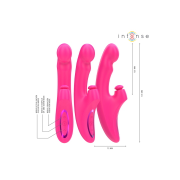 Intense - Emi Vibrador 13,5 Cm Multifunción 3 En 1 10 Vibraciones