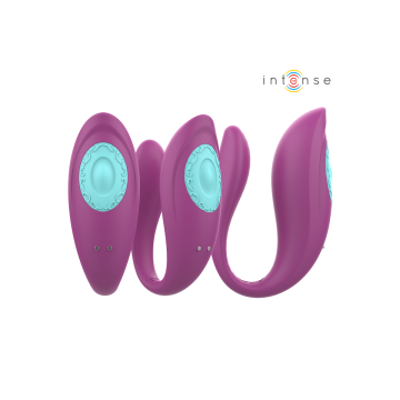 Intense - Annie Estimulador & Vibrador Forma De U Morado Control