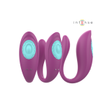Intense - Annie Vibrateur Et Stimulateur En U Violet Télécommande |