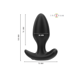 Intense - Joey Anal Plug 10 Vibrations Noir Télécommande | Vybes.it