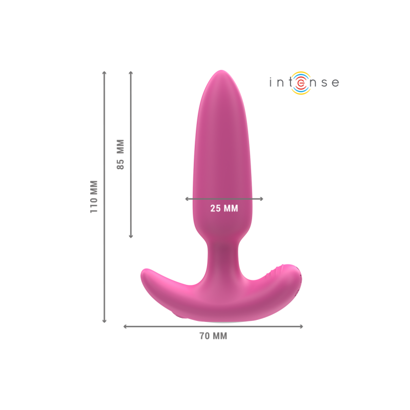 Intense - Ross Anal Plug 10 Vibrations Rose Télécommande | Vybes.it