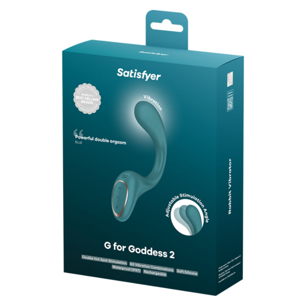 SATISFYER - G FOR GODDESS 2 HASE-VIBRATORFLASCHE GRÜN