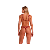 PASSION - ENSEMBLE SOUTIEN-GORGE + STRING BELISSANA BORDEAUX S/M - PA…