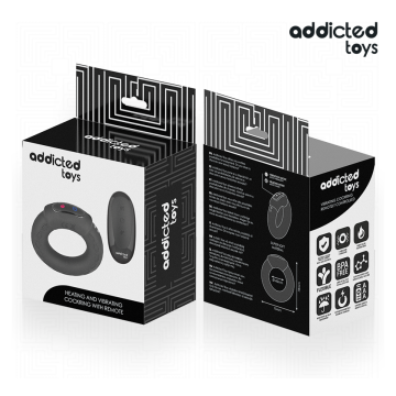ADDICTED TOYS - VIBRIERENDER COCKRING MIT WÄRMEEFFEKT UND FERNBEDIENUNG