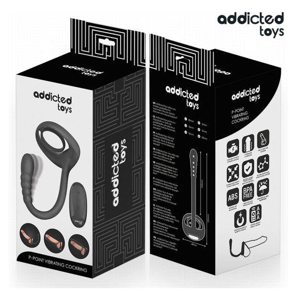 ADDICTED TOYS - ANELLO VIBRANTE PER IL PENE CON TELECOMANDO P-SPOT