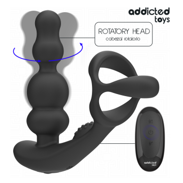 ADDICTED TOYS - MASSEUR DE PROSTATE ROTATIF À TÉLÉCOMMANDE