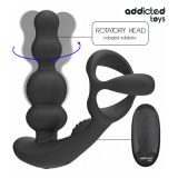 ADDICTED TOYS - MASSEUR DE PROSTATE ROTATIF À TÉLÉCOMMANDE