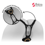 IBIZA - VIBRADOR PARA PAREJAS FORMA DE BRAGUITA CORAZÓN CONTROL REMOTO