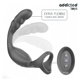 ADDICTED TOYS - ANELLO PER IL PENE PROSTATICO DOPPIO CON TELECOMANDO