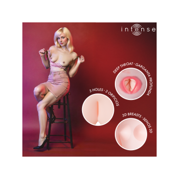 Intense Dolls - Ingrid Muñeca Hinchable Con Tres Orificios |