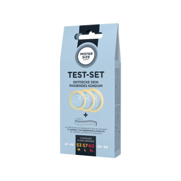 MISTER SIZE - TEST SET 3 DIFFERENT SIZED CONDOMS + MEASURING TAPE - A…