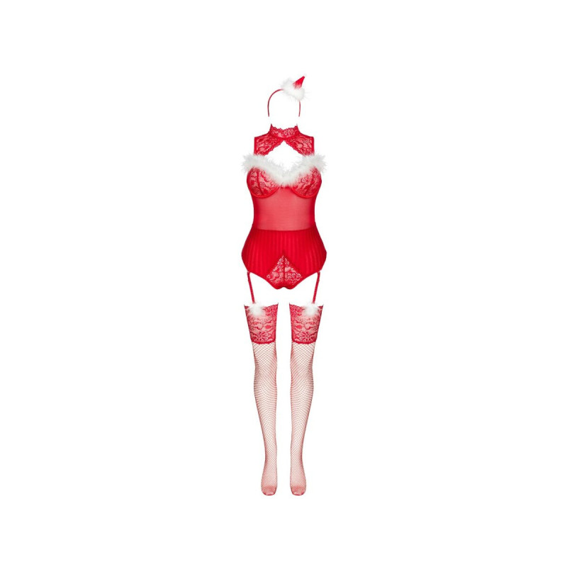 Livco Corsetti Fashion - Limpid Snowflakes Lc 90604 Body + Medias +