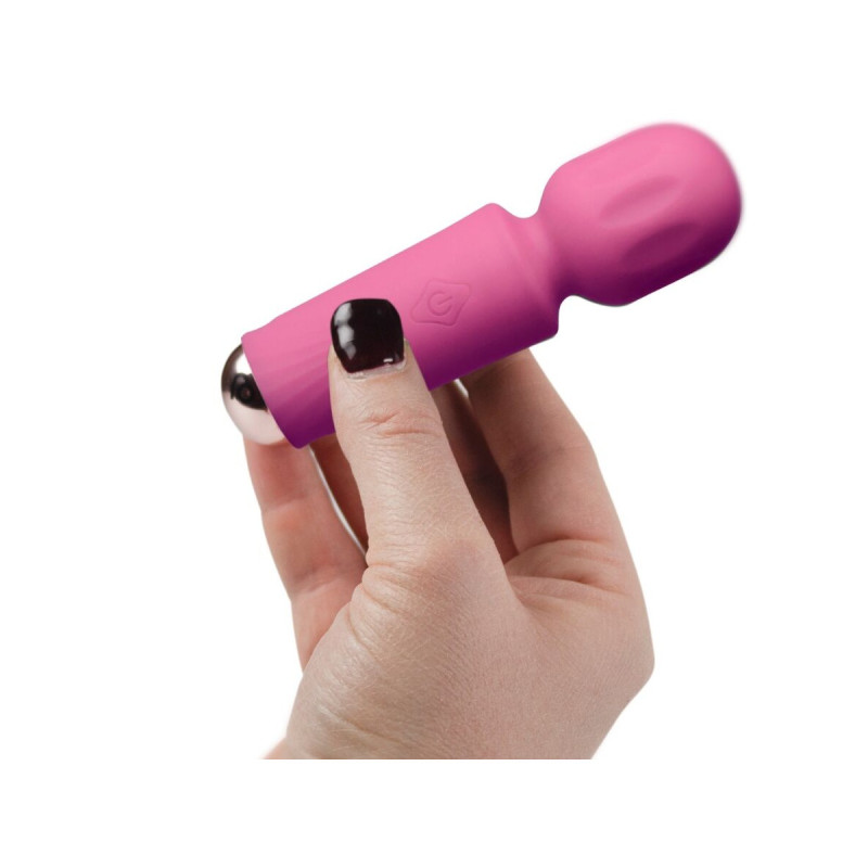 Rocks - Off - Mini Wand Recargable 16 Funciones Fucsia | Vybes.it