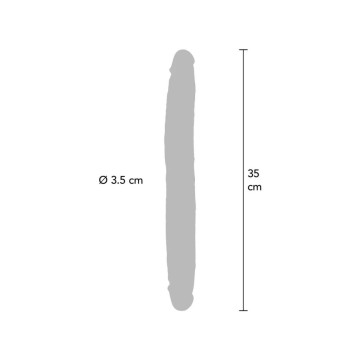 Get Real - Godemichet En Silicone À Double Extrémité Caramel 35 Cm