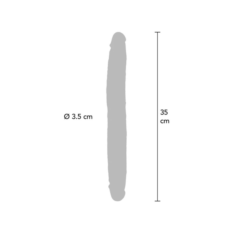 Get Real - Godemichet En Silicone À Double Extrémité Caramel 35 Cm