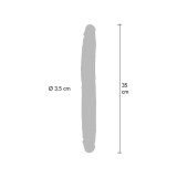 Get Real - Godemichet En Silicone À Double Extrémité Caramel 35 Cm