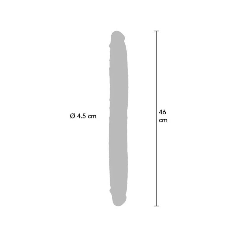 Get Real - Godemichet En Silicone À Double Extrémité Caramel 46 Cm